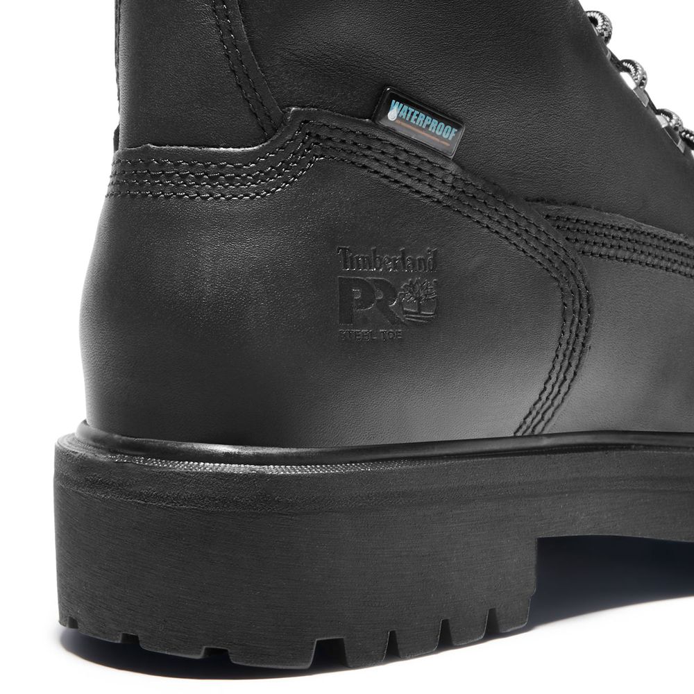 Botas Pro Timberland Hombre Pro Direct Attach 6\" Steel Toe Negras - Chile OCW-462759